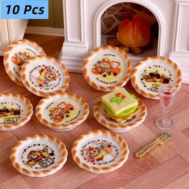 Diy Electronics Housing - 10Pcs/set Dollhouse Miniature Puppy Dog Print