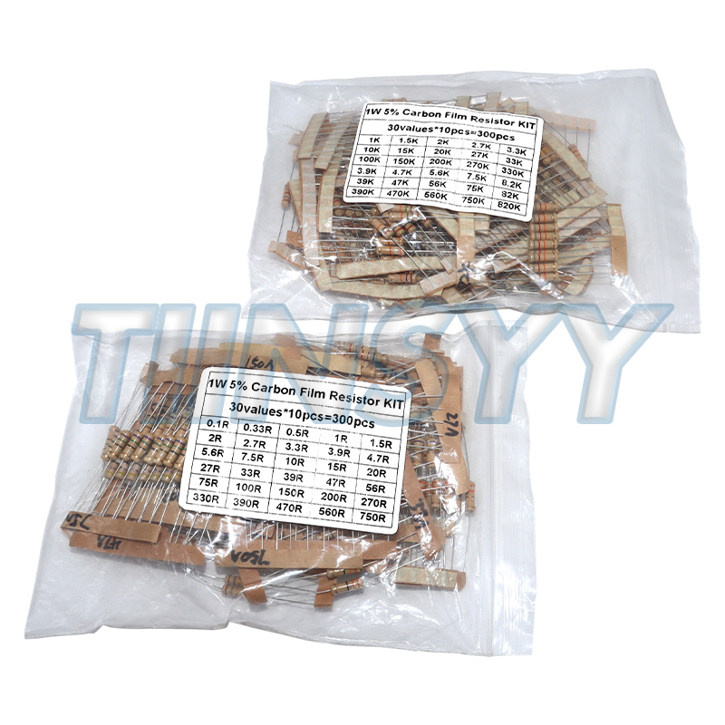 Diy Home Electronics Projects - 300PCS Resistor Kit 1W 5% Carbon