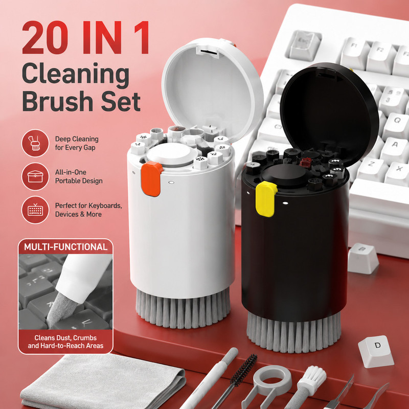 Learn Diy Electronics - Ready Stock 20-In-1 Keyboard Cleaning Kit