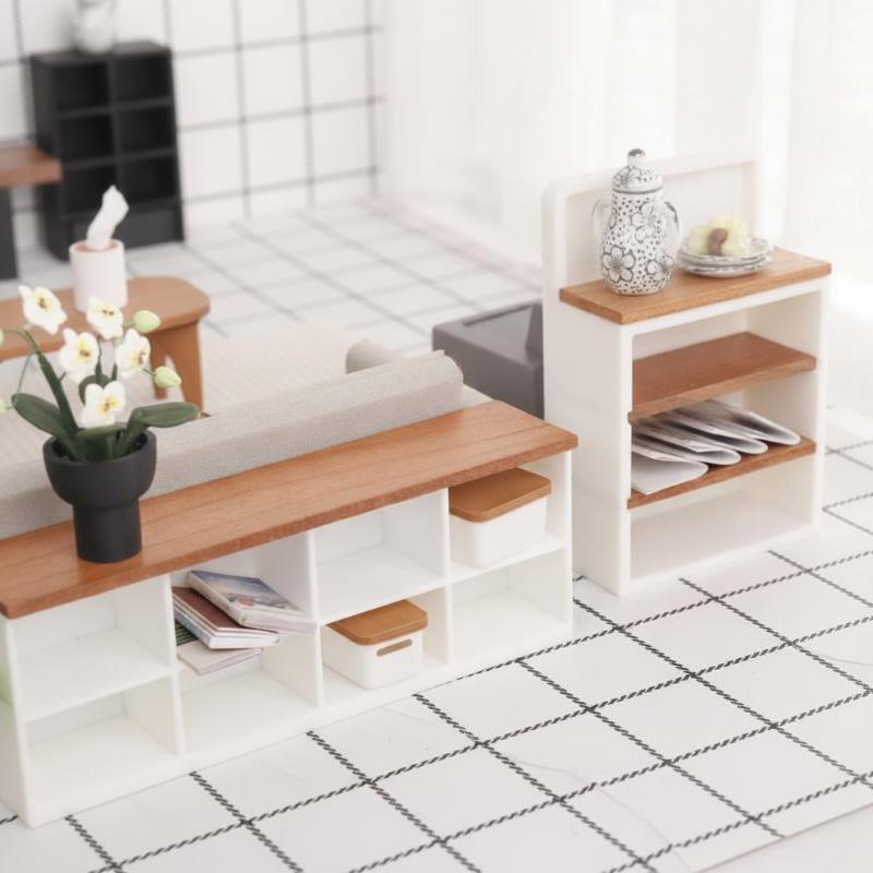 Diy Electronics Housing - @ Miniature Sideboard/TV Cabinet 1/12 Dollhouse