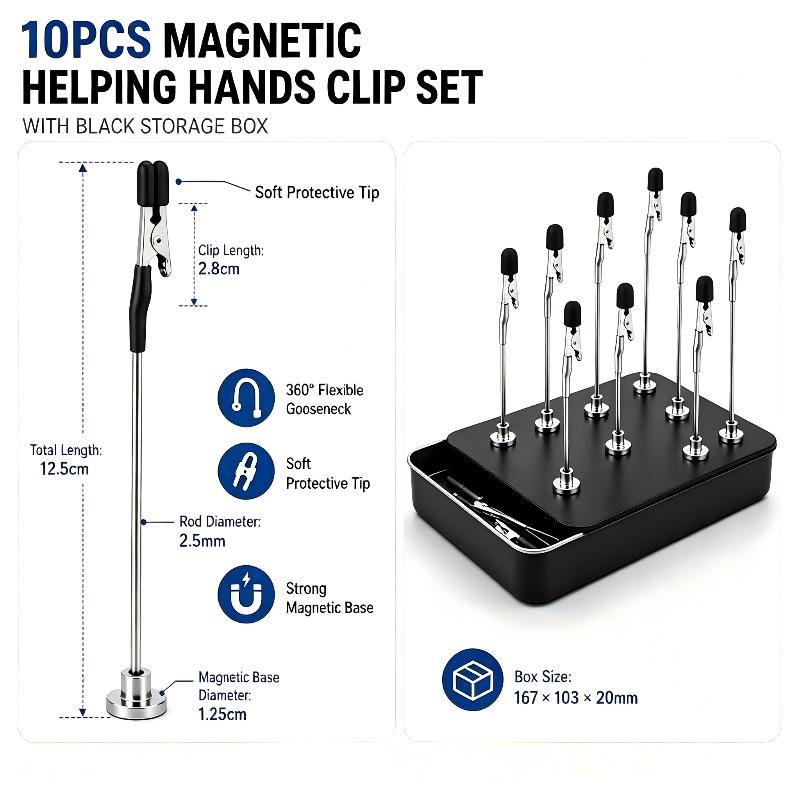 10PCS Magnetic Soldering Helpi - Diy Electronics Holder recension och pris