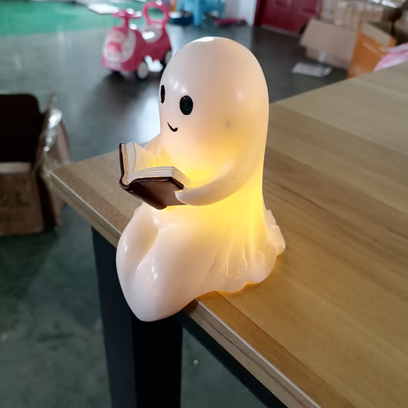 New Cute Ghost Reading Book La - Diy Halloween Electronics recension och pris