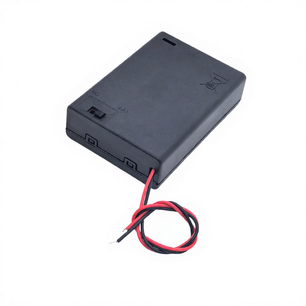 AA Battery Holder Box With Cov - Diy Electronics Holder recension och pris