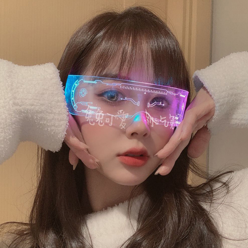 LED Luminous Colorful Sunglass - Diy Halloween Electronics recension och pris