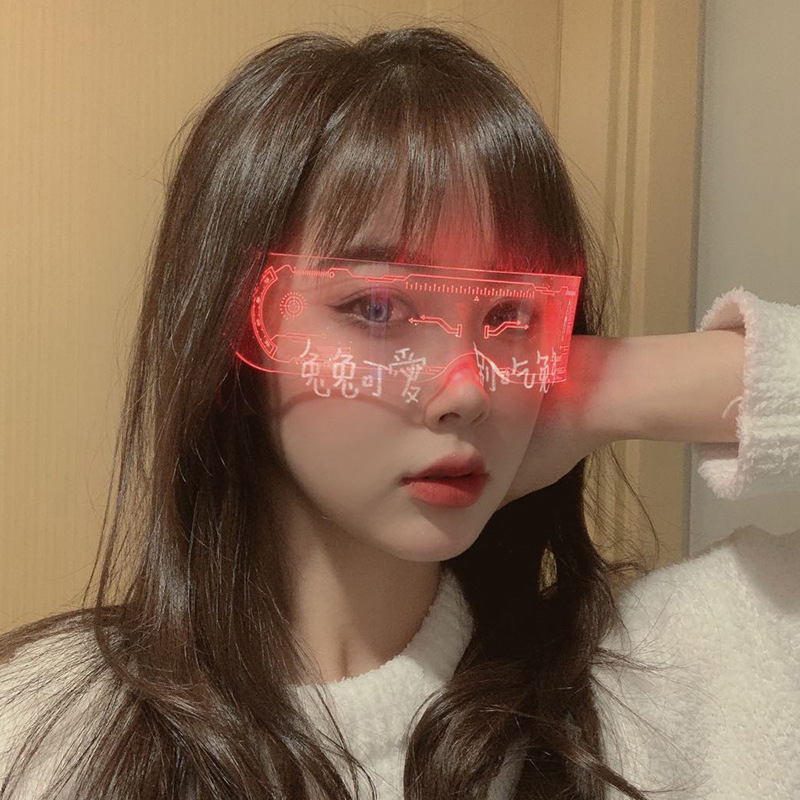 LED Luminous Colorful Sunglass - Diy Halloween Electronics recension och pris