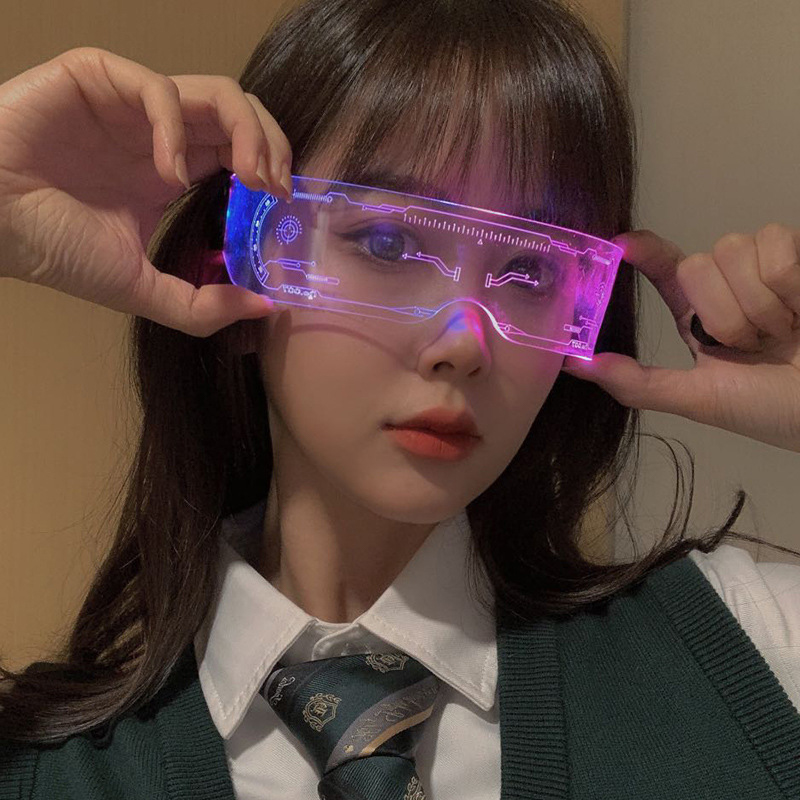 LED Luminous Colorful Sunglass - Diy Halloween Electronics recension och pris