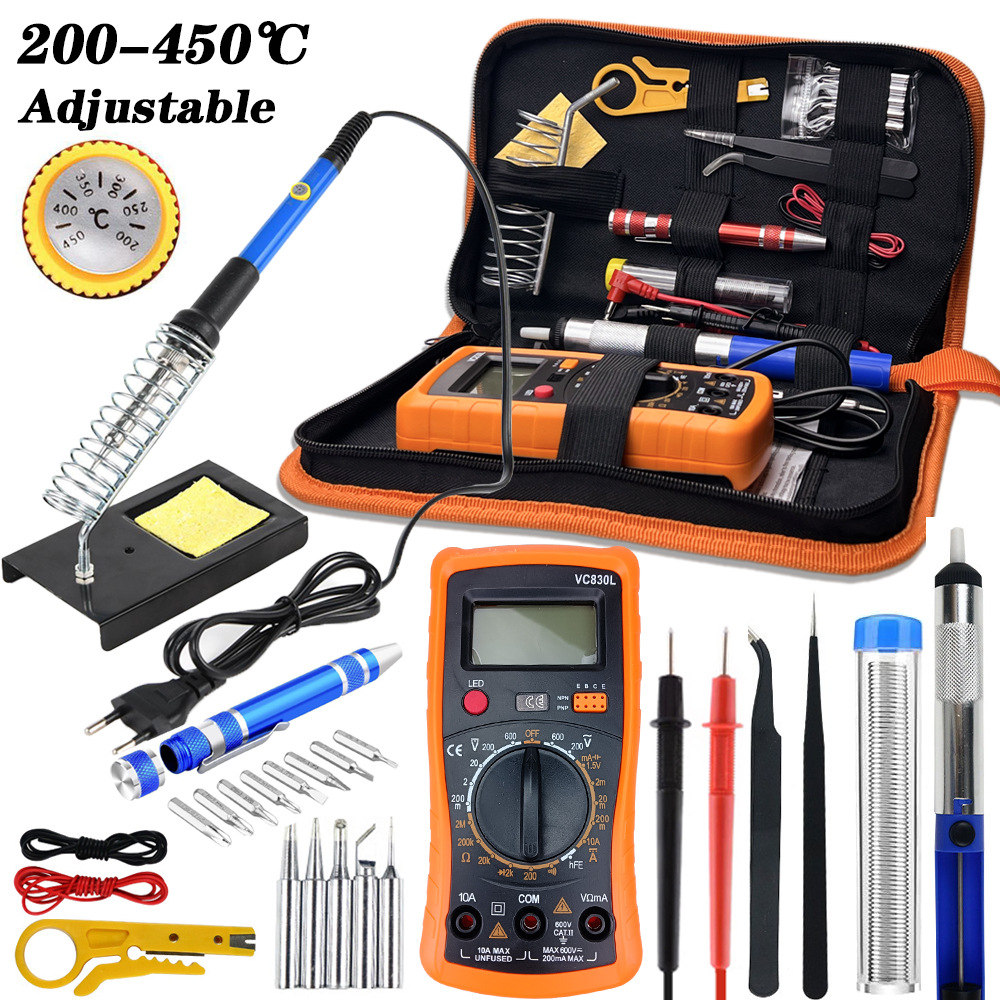60W Adjustable Temperature Ele - Soldering Iron Kit recension och pris