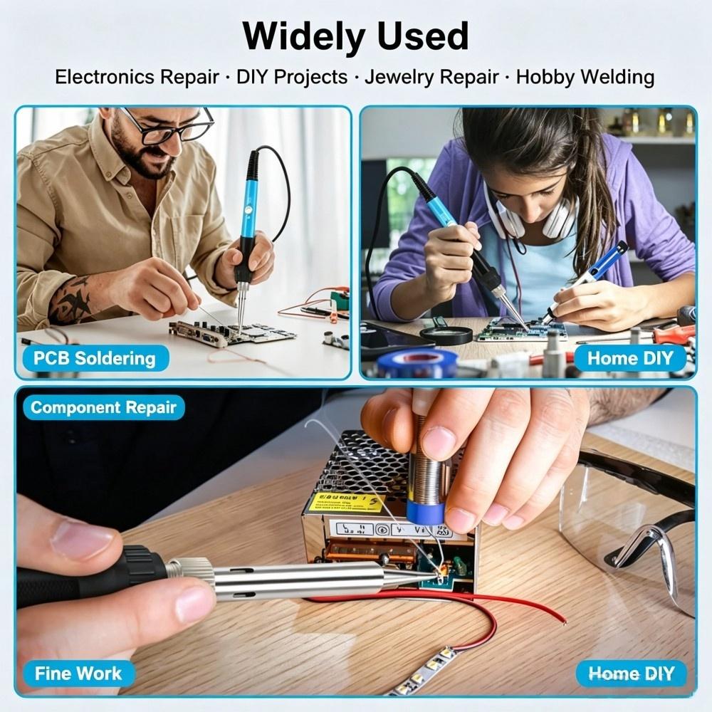 60W Adjustable Temperature Ele - Soldering Iron Kit recension och pris