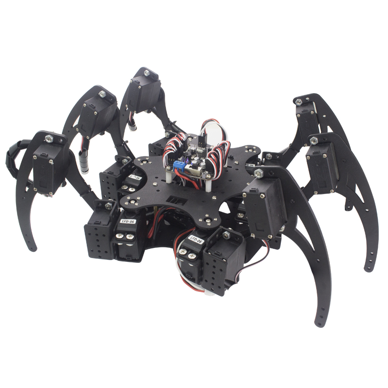 18 DOF Aluminium Hexapod Spide - Diy Kit Elektronik recension och pris