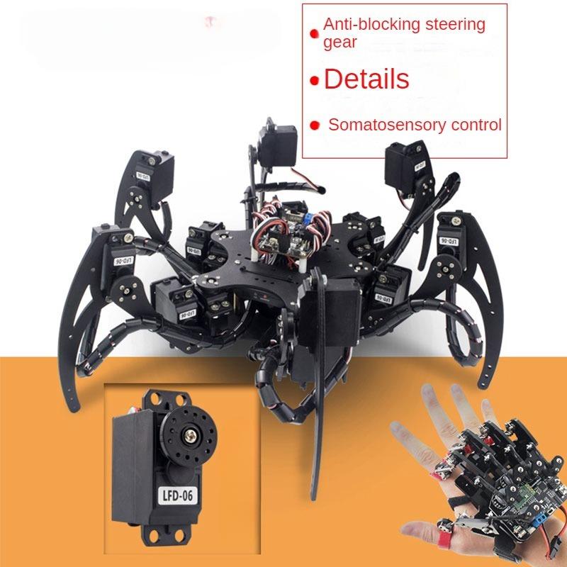 18 DOF Aluminium Hexapod Spide - Diy Kit Elektronik recension och pris