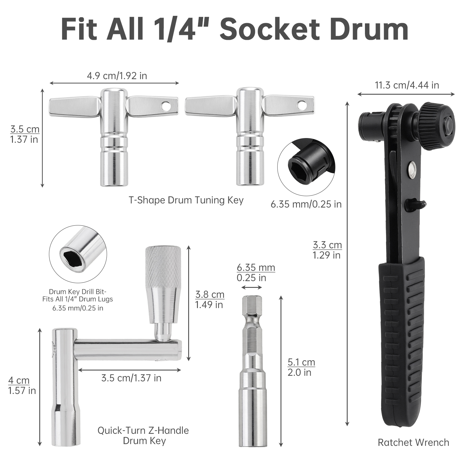5PCS Drum Tuning Key Kit for A - Learn Diy Electronics recension och pris