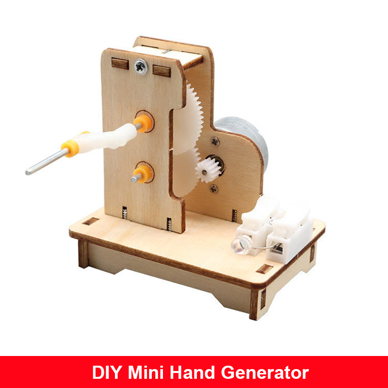 DIY Mini Hand Generator DIY Sc - Diy Kit Elektronik recension och pris