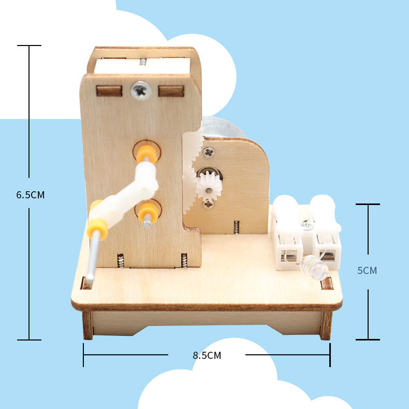 DIY Mini Hand Generator DIY Sc - Diy Kit Elektronik recension och pris