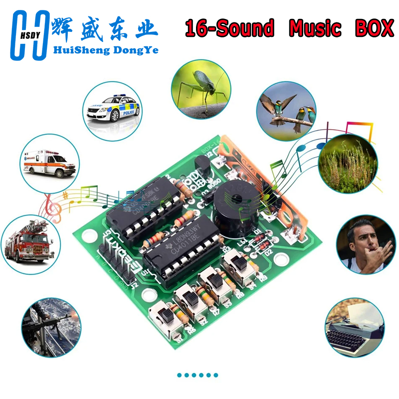 16 Music Sound Box BOX-16 Boar - Diy Electronics Learning Kit recension och pris