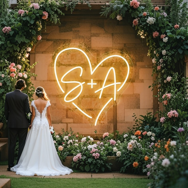 Custom Initials Heart LED Neon - Diy Halloween Electronics recension och pris
