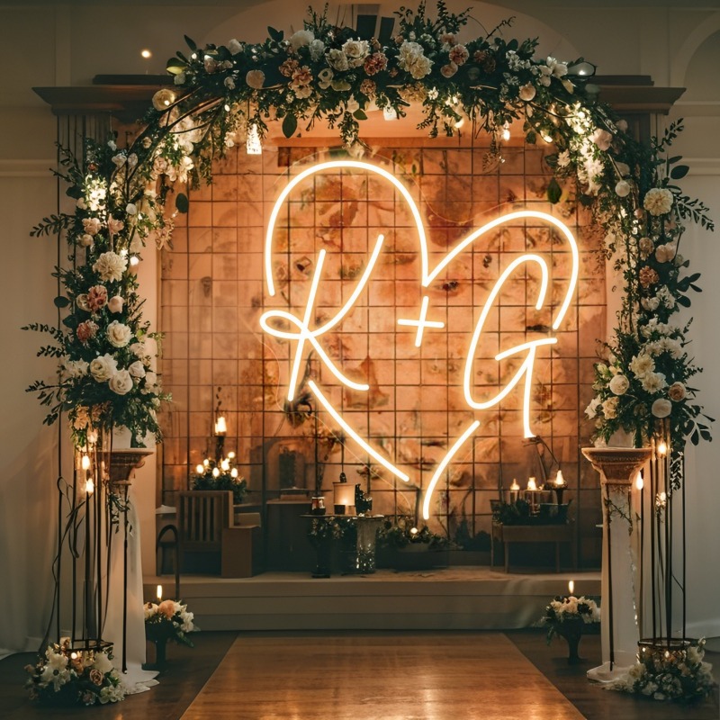 Custom Initials Heart LED Neon - Diy Halloween Electronics recension och pris