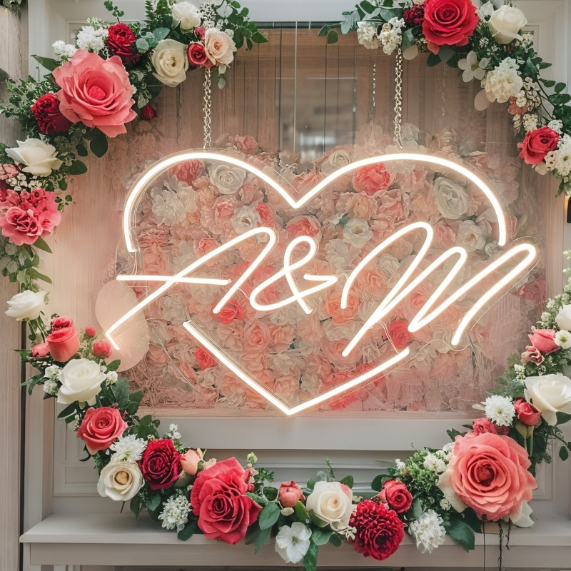Custom Initials Heart LED Neon - Diy Halloween Electronics recension och pris