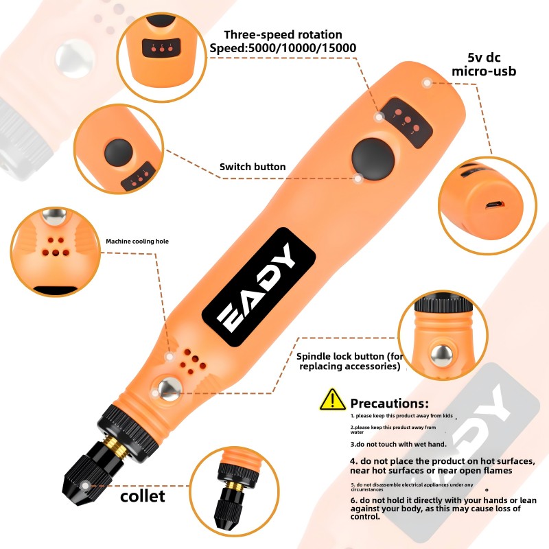 USB Cordless Rotary Tool Kit – - Diy Kit Elektronik recension och pris