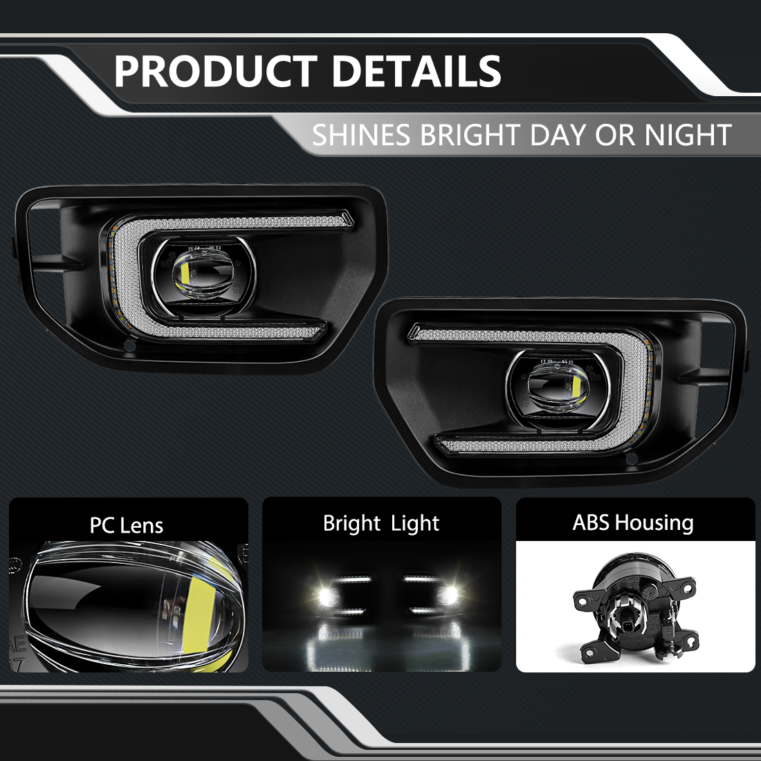 1 Set LED DRL Fog Lamp For For - Led Assortment Kit recension och pris