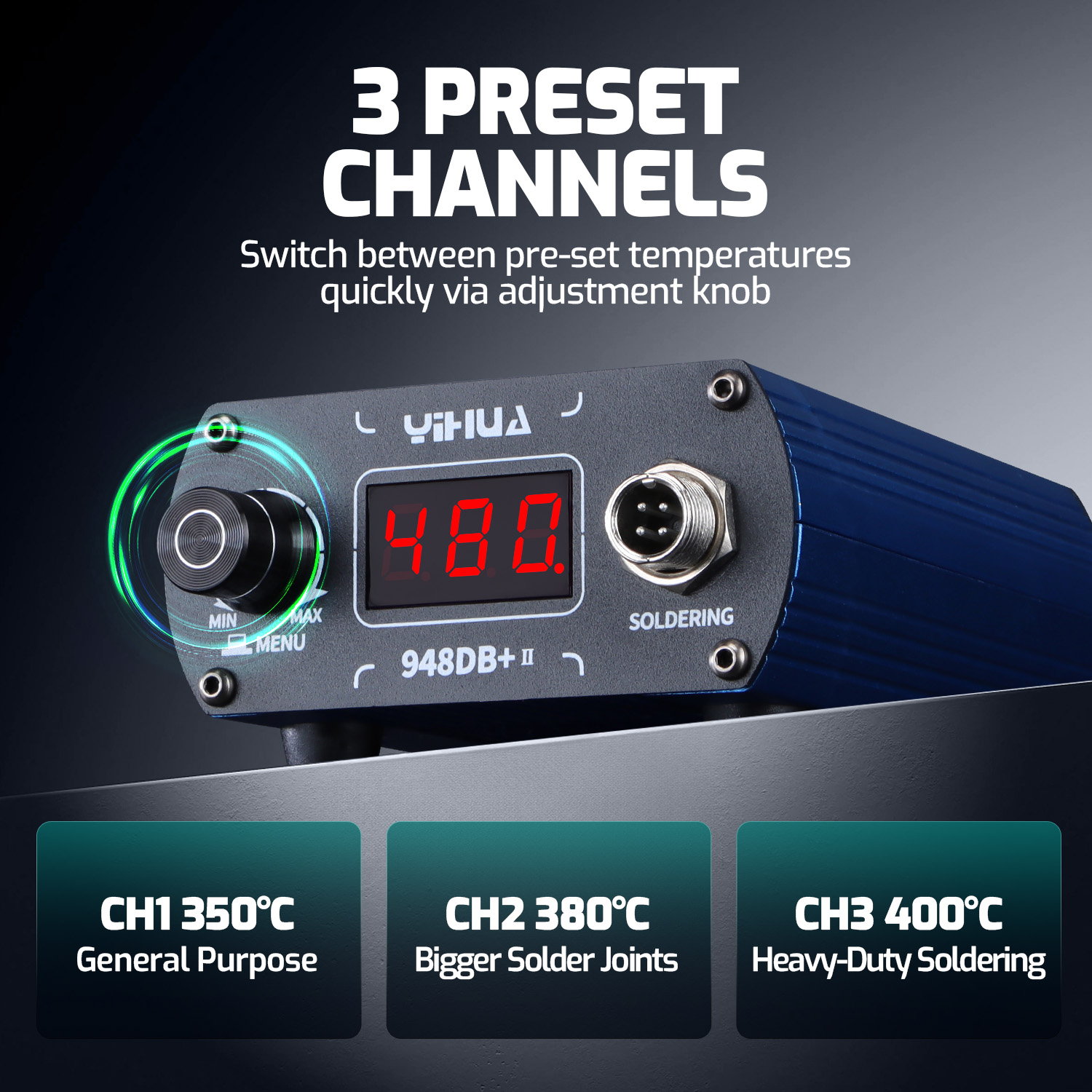 YIHUA 948DB+-II 75W Quick Heat - Diy Soldering Station No Electronics recension och pris