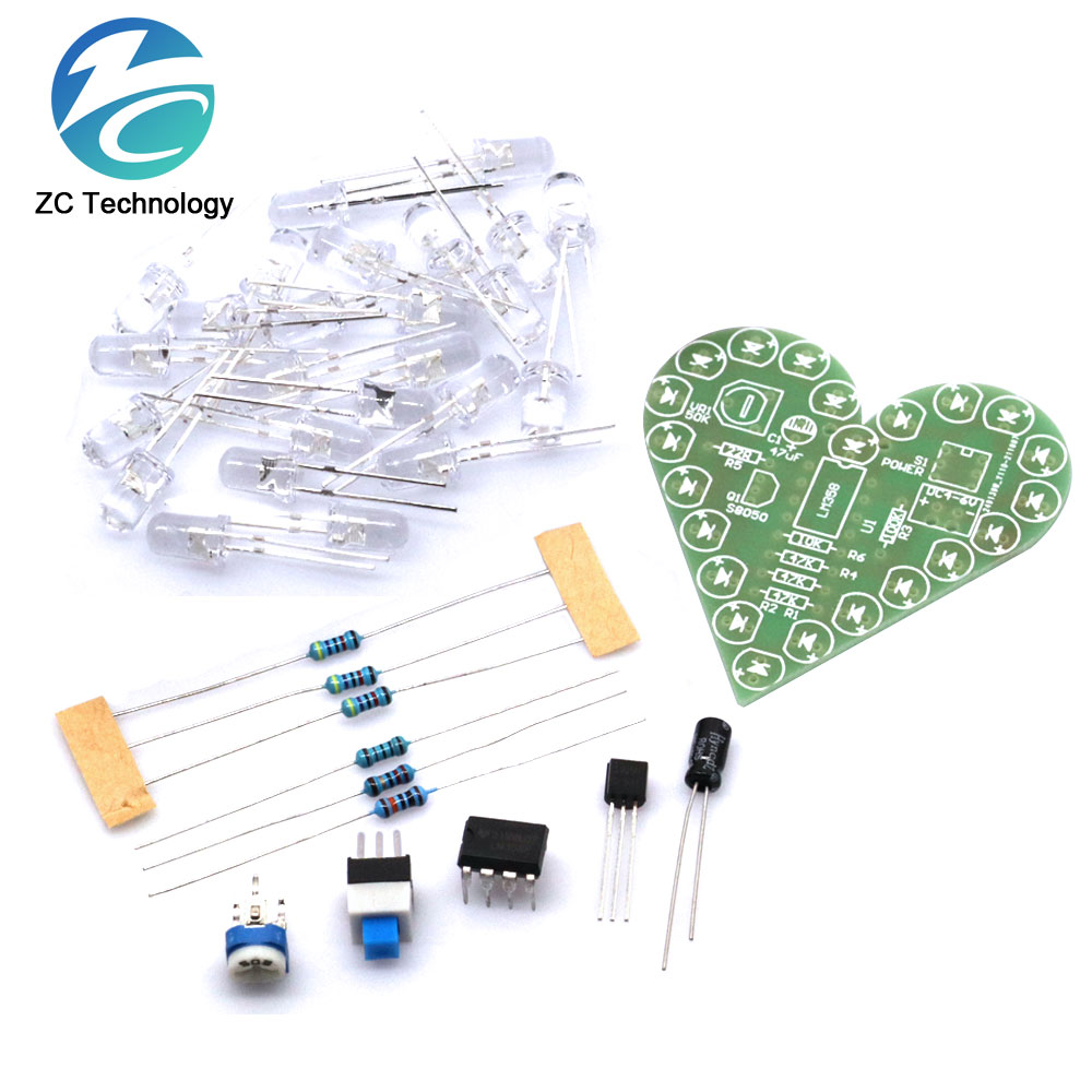 DIY Kit Heart Shape Breathing  - Diy Electronics Learning Kit recension och pris
