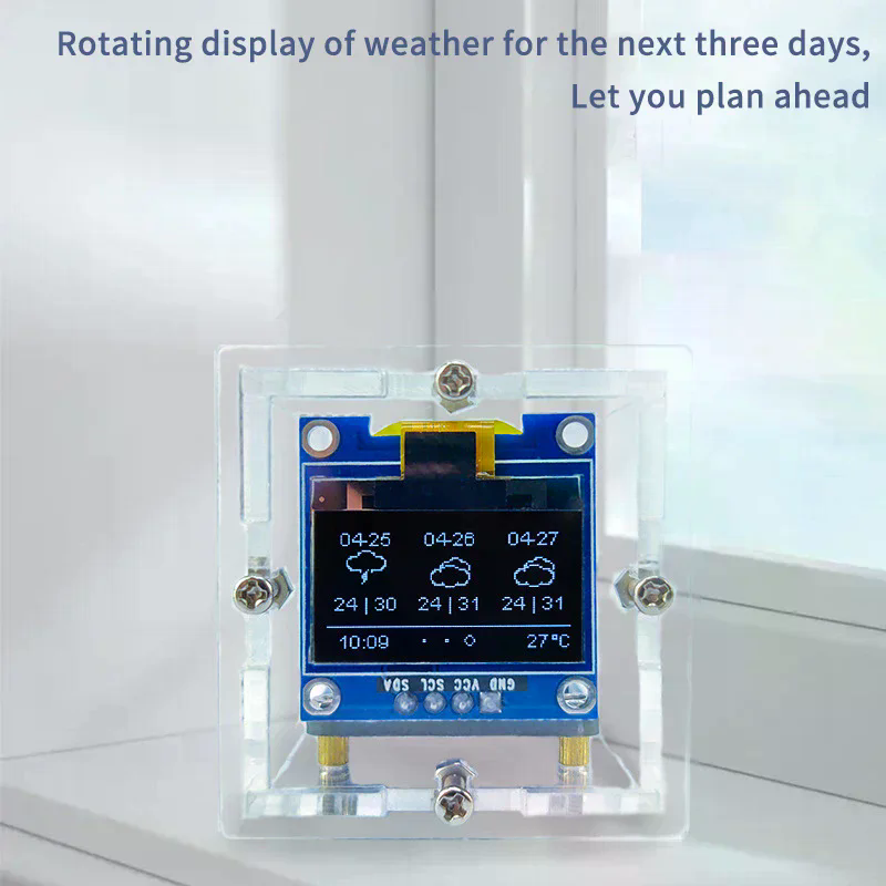 ESP8266 MINI Weather Clock WIF - Diy Soldering Station No Electronics recension och pris
