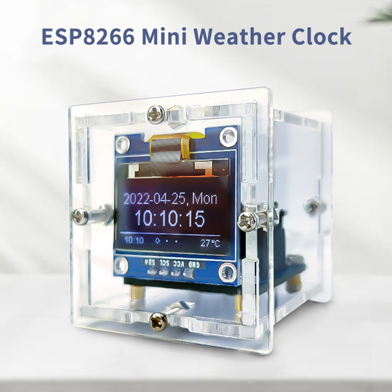 ESP8266 MINI Weather Clock WIF - Diy Soldering Station No Electronics recension och pris