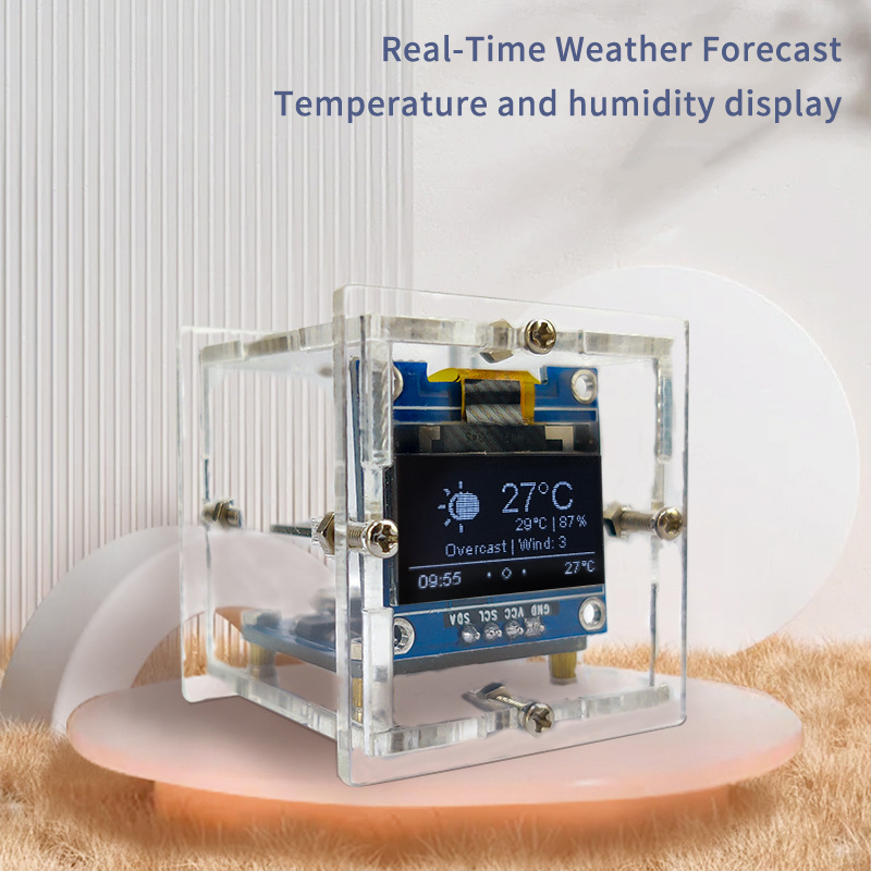 ESP8266 MINI Weather Clock WIF - Diy Soldering Station No Electronics recension och pris