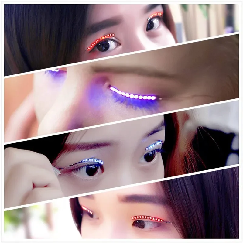 1 Pair LED False Eyelashes,Mak - Diy Halloween Electronics recension och pris