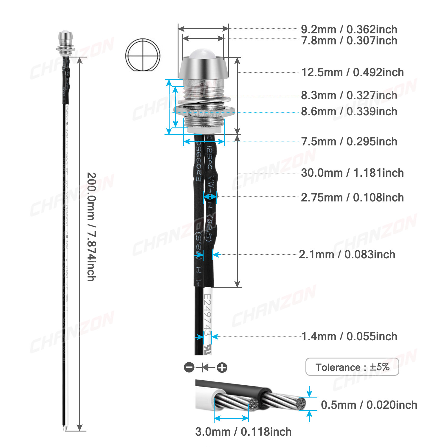 5mm Prewired LED Kit 12V Diffu - Diy Electronics Holder recension och pris