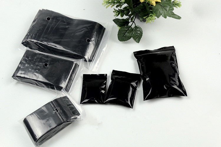 100PCS Black PE Plastic Ziploc - Diy Electronics Logo recension och pris
