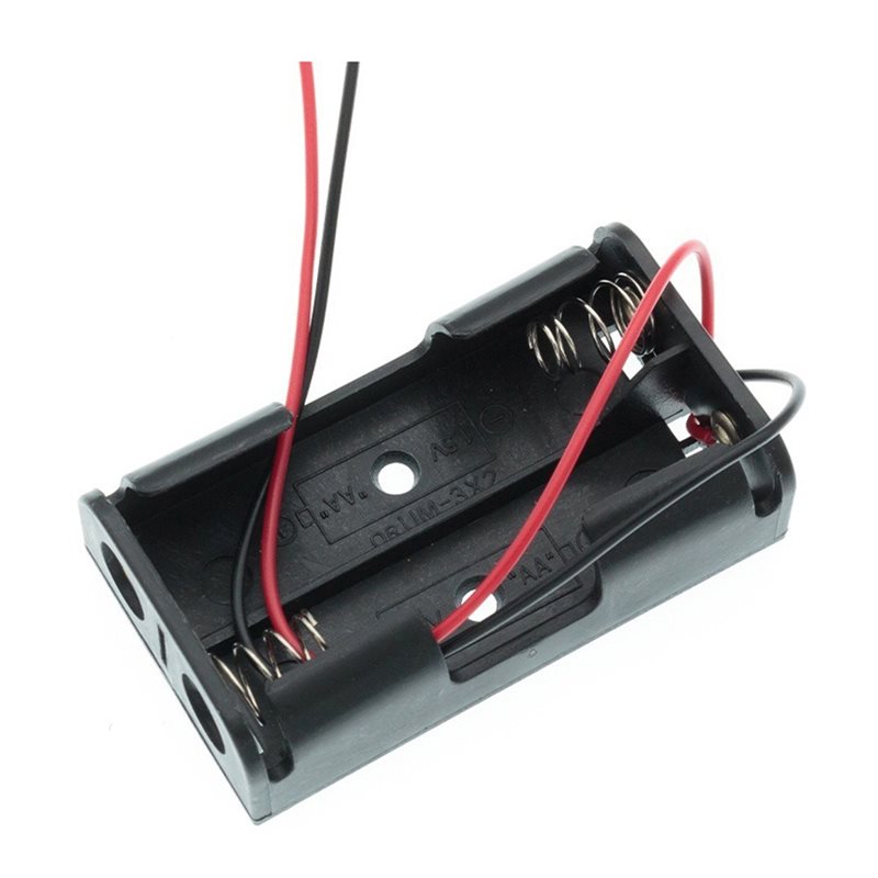 AAAEL-100Pcs 2AA Battery Case  - Diy Electronics Holder recension och pris