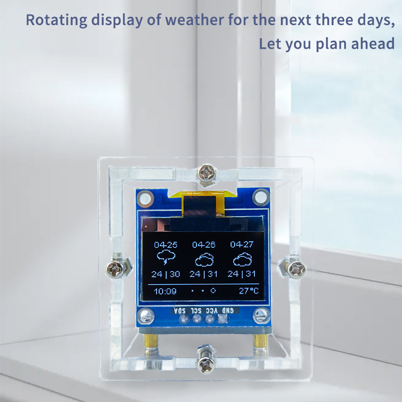 ESP8266 MINI Weather Clock WIF - Diy Soldering Station No Electronics recension och pris