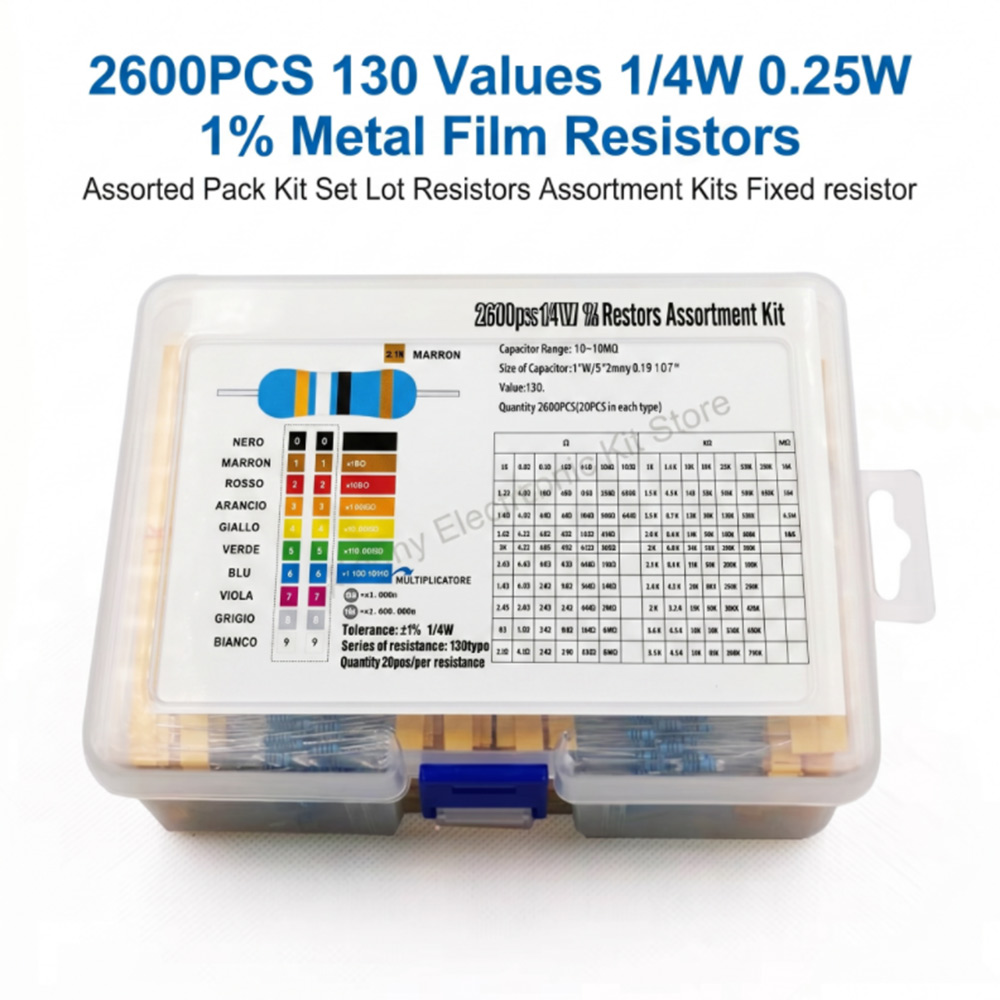 2600pcs Metal Film Resistors A - Diy Home Electronics Projects recension och pris