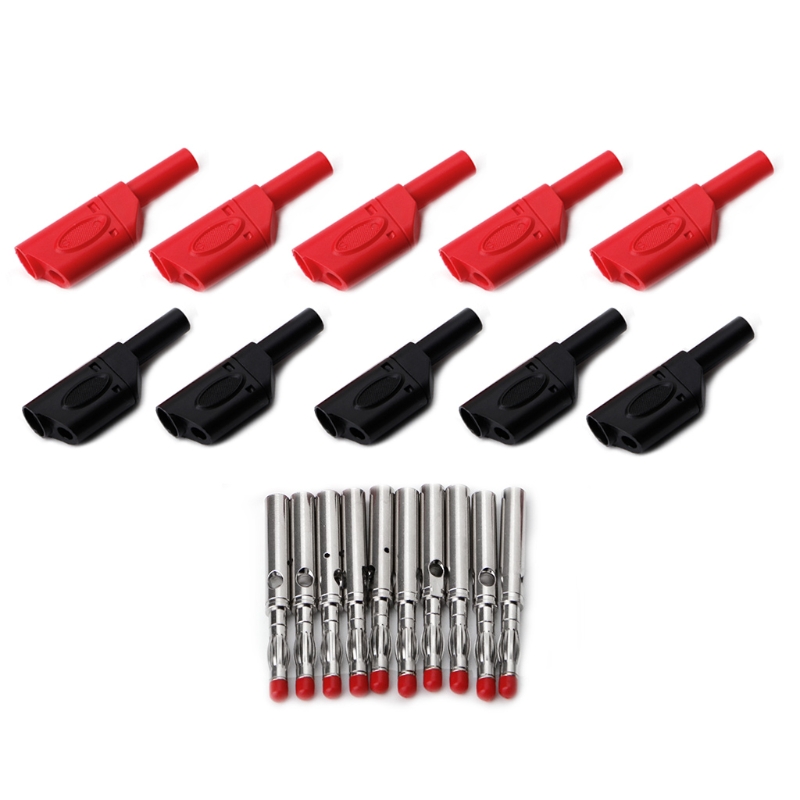10 Sets 4mm Male Sheath Stacka - Soldering Iron Kit recension och pris