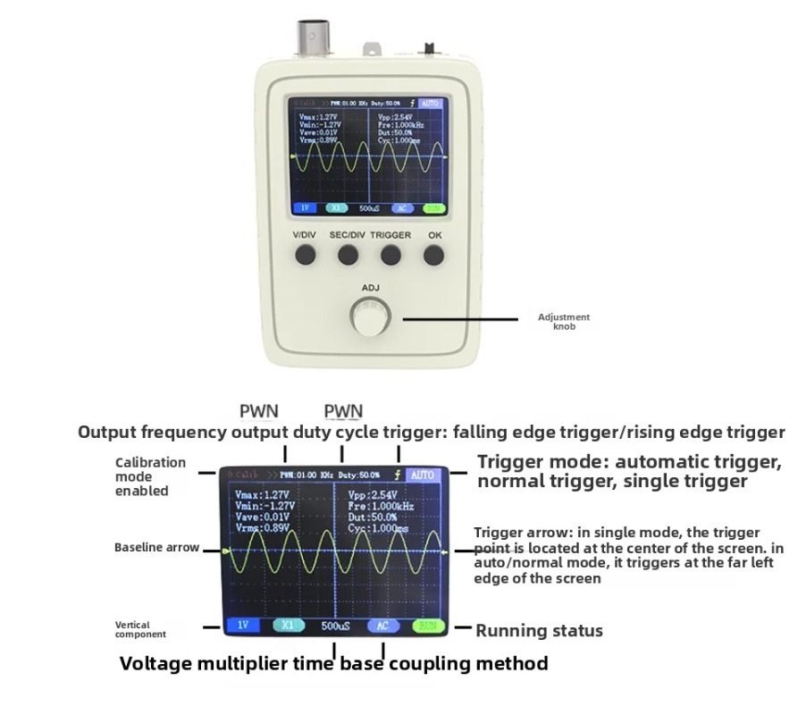 Digital Oscilloscope DIY Assem - Diy Electronics Learning Kit recension och pris