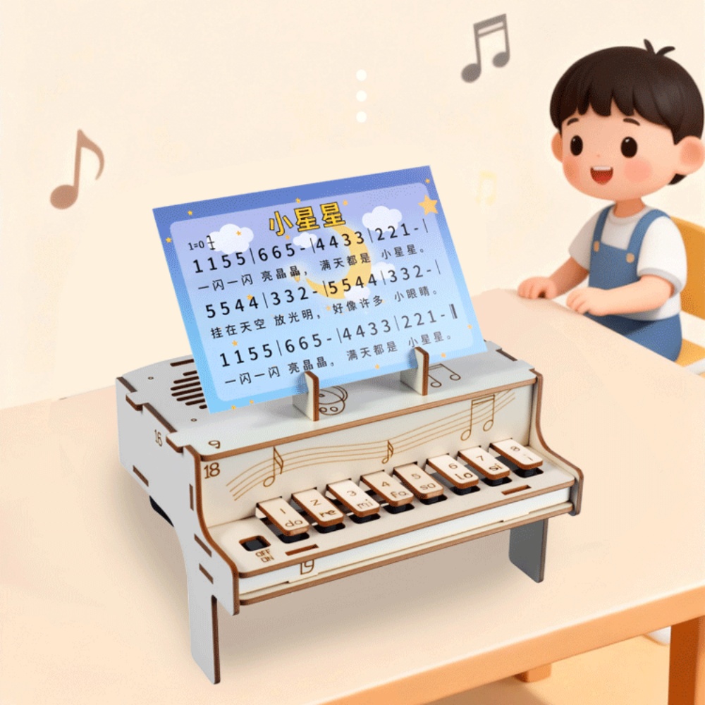 DIY Wooden Electronic Piano Mo - Diy Home Electronics Projects recension och pris