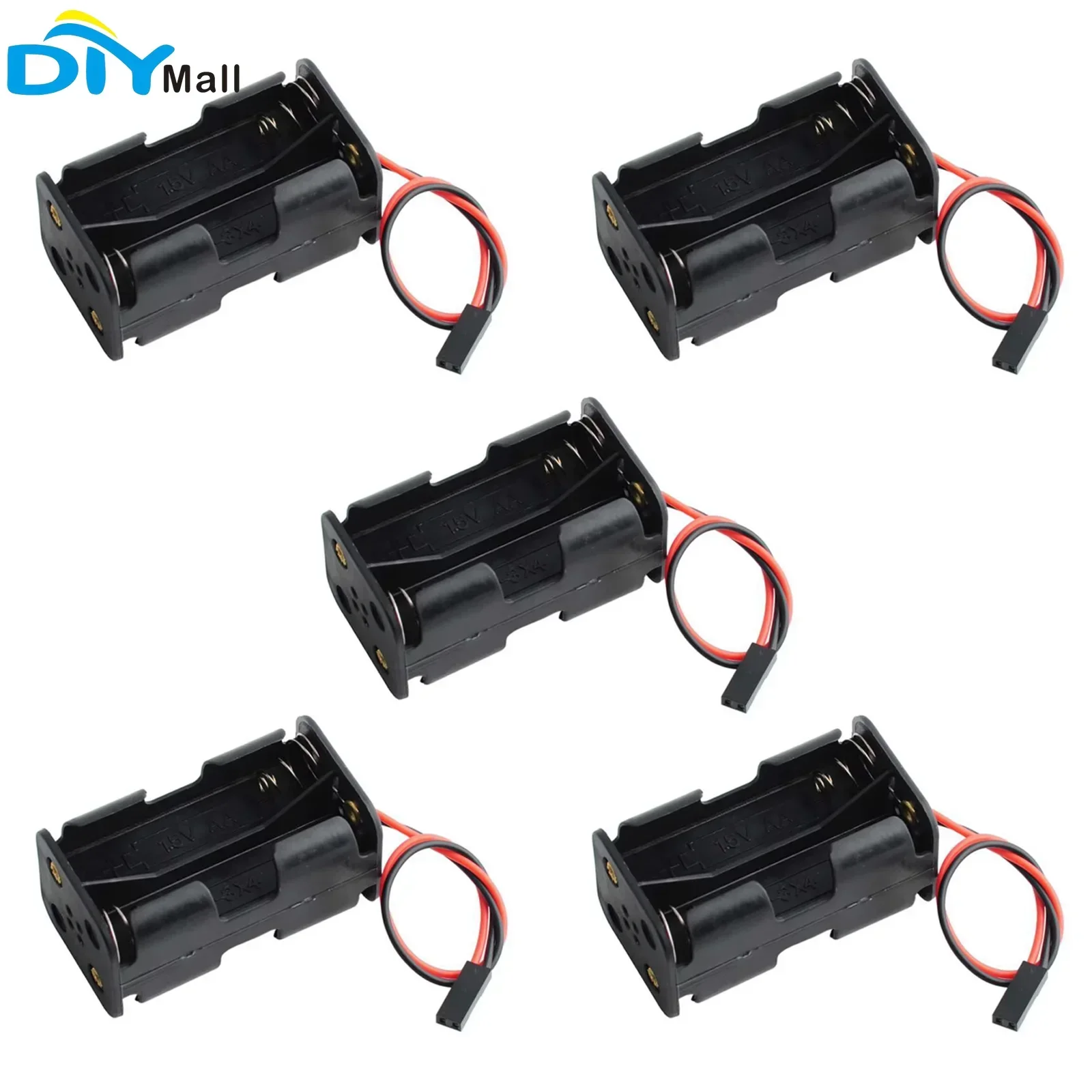 5pcs AA Battery Holder Case wi - Diy Electronics Holder recension och pris