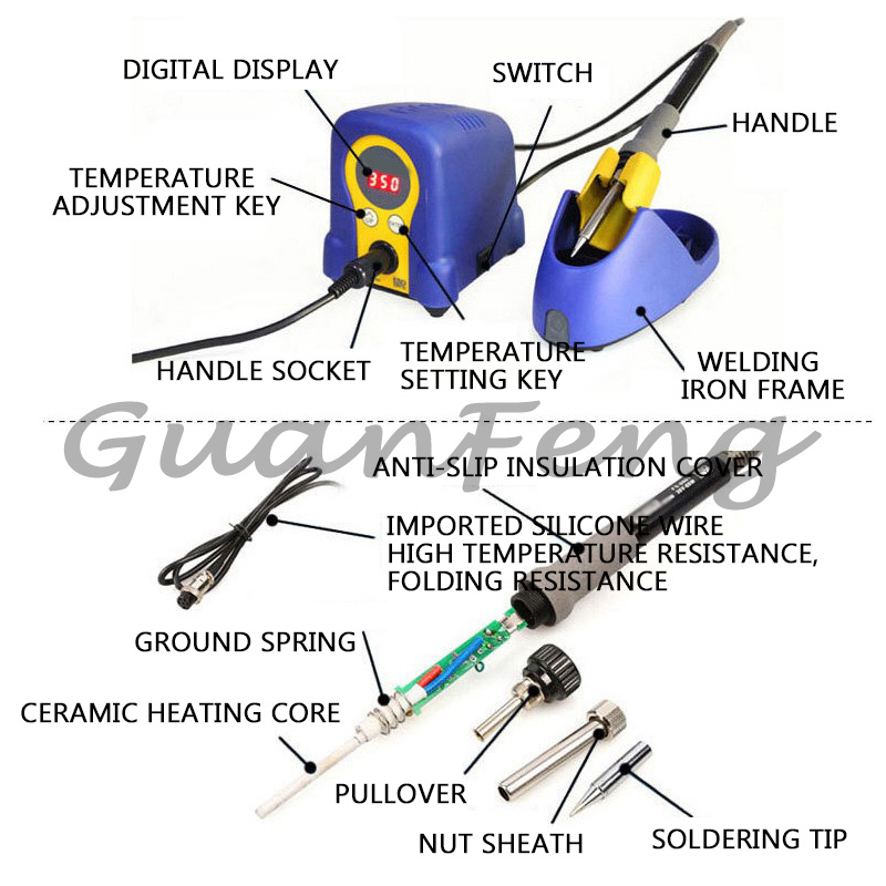 FX‑888D Digital Display Solder - Soldering Iron Kit recension och pris