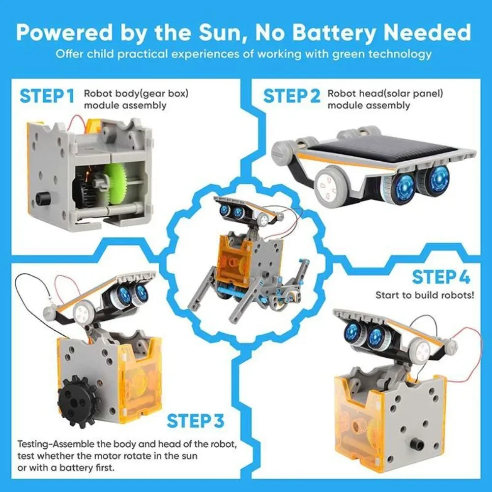 13 in 1 Solar Powered Robot Sc - Diy Home Electronics Projects recension och pris