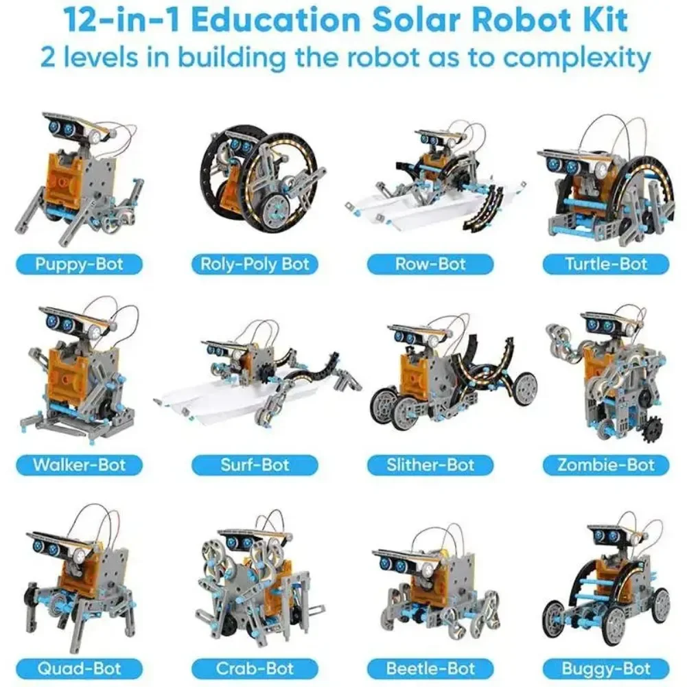 13 in 1 Solar Powered Robot Sc - Diy Home Electronics Projects recension och pris