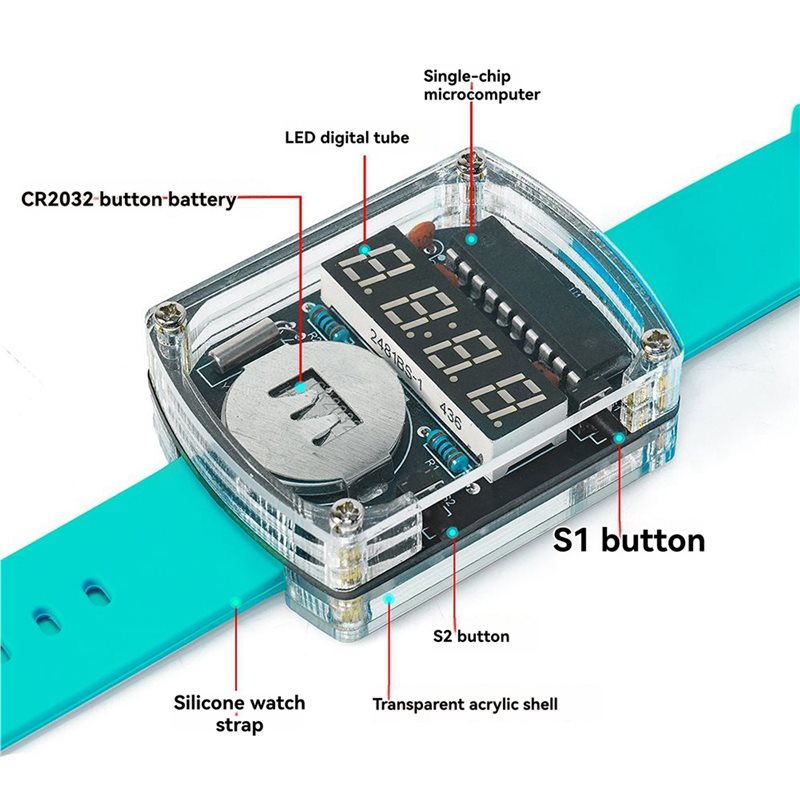 2X DIY Watch LED Watch Electro - Diy Electronics Learning Kit recension och pris